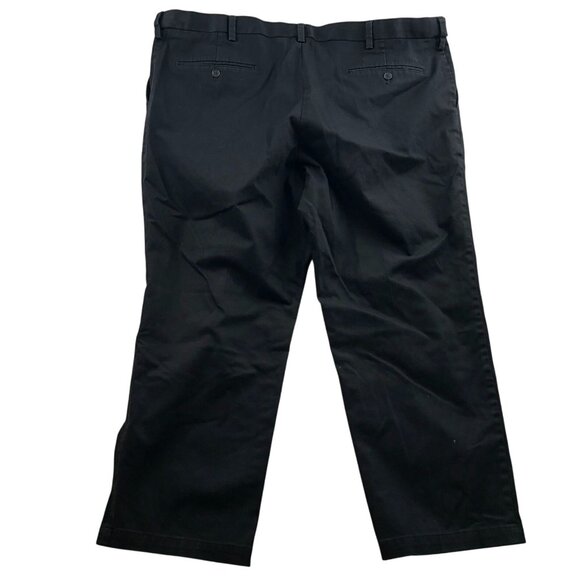 Dockers Men's Chinos 44x26 Measured Black Relaxed Fit Cotton Blend Smart - Picture 2 of 16